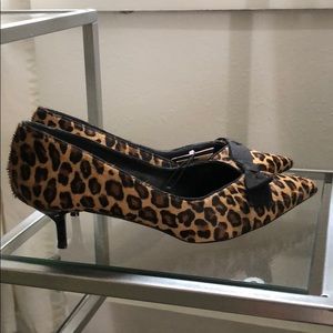 Zara Kitten Heel cheetah pumps